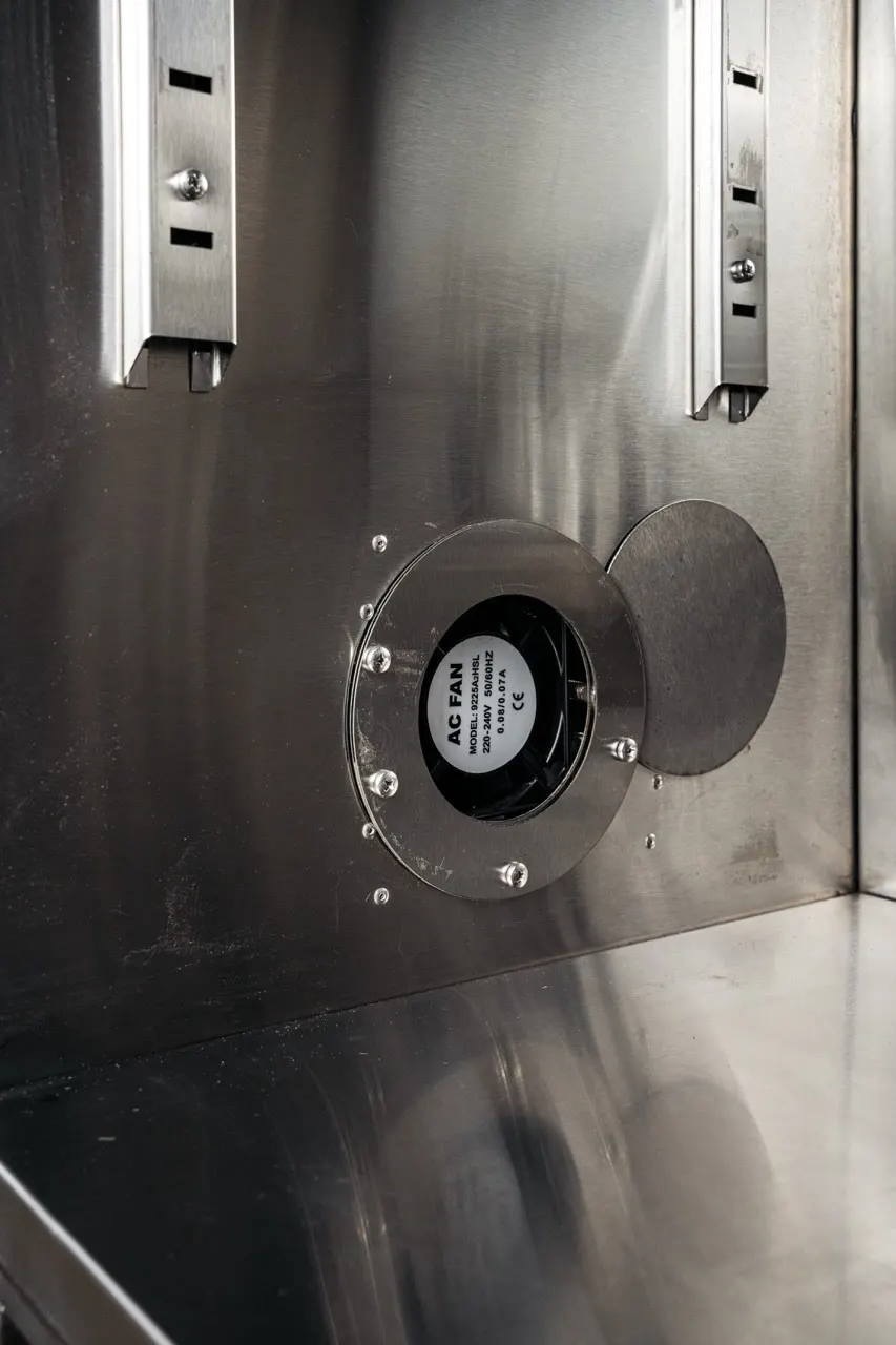 AC-Konvektionsventilator DREVOS Smoke Chamber 25 für gleichmäßiges Trocknen und Räuchern